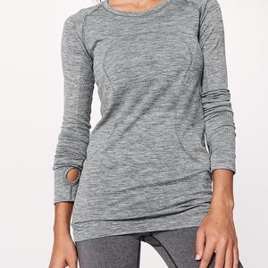 Lululemon Swiftly Tech Long Sleeve Crew Sz 6 Gray